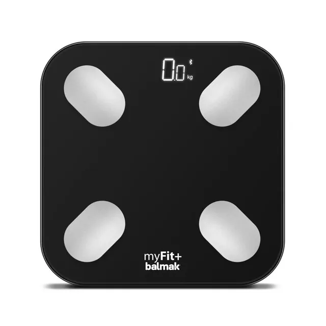 Balança Digital de Análise Corporal MyFit+ Preta Balmak