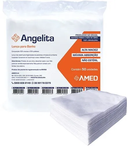 Lenço para Banho — Angelita (Amed Linha Premium)