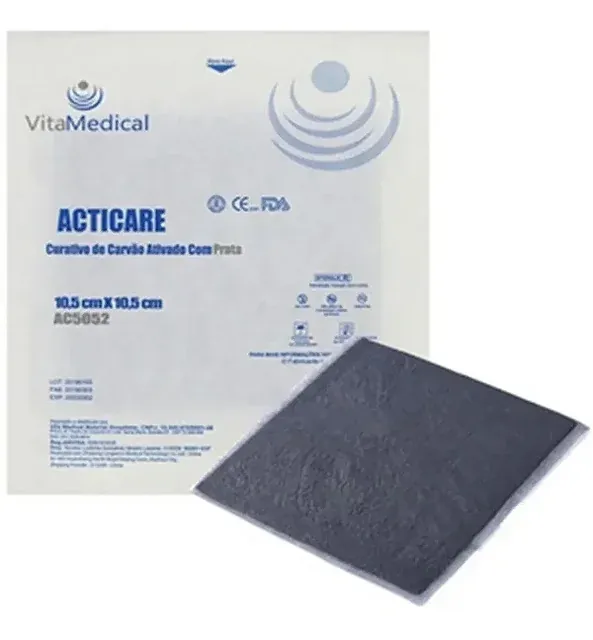 Curativo Acticare AG (Carvão Ativado com Prata)