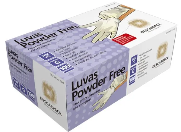 Luva de Procedimento Látex C/pó PP, P, M, G