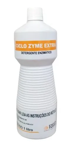 Ciclo Zyme — Detergente Enzimático · 4 Enzimas (Protease, Amilase, Carboidrase, Lipase) · Ciclo Farma